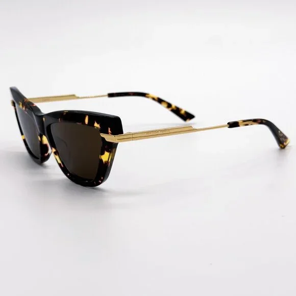 NEW BOTTEGA VENETA BV1241S 002 SUNGLASSES WOMEN HAVANA CAT EYE SUNGLASSES